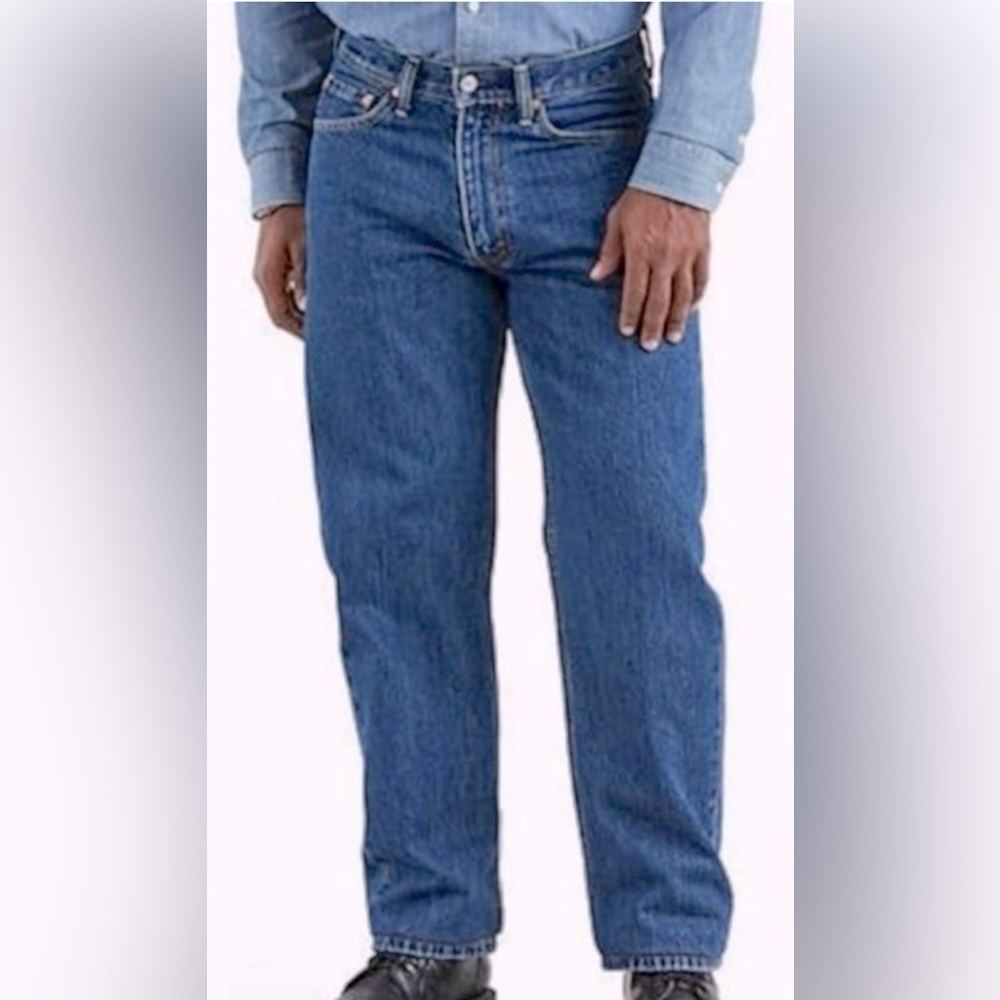 Levi’s 560 Red Tab relaxed fit med wash straight leg MNS jeans SZ 42x32